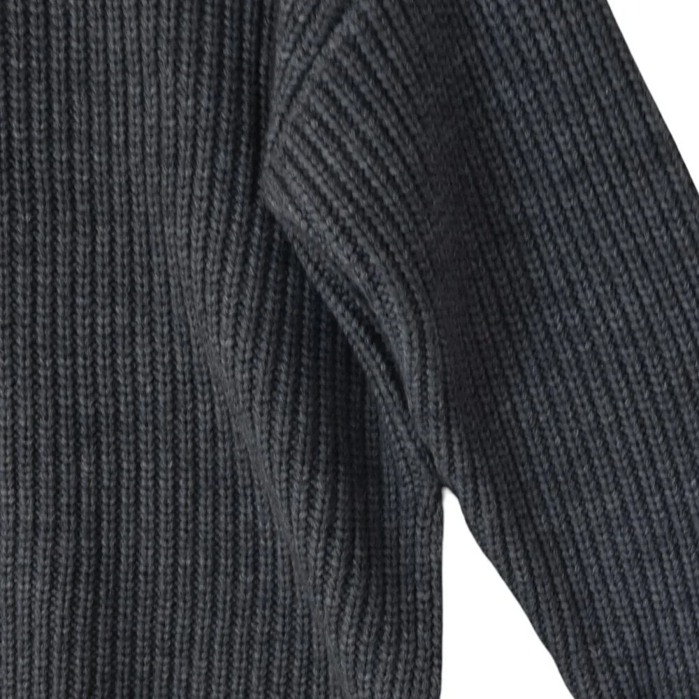 ASOS Grey Knit Sweater M Chunky Ribbed Minimalist Cozy Normcore Soft Grunge - Picture 4 of 9